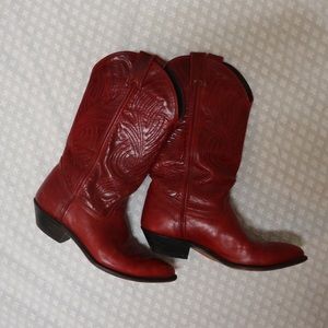 Beautiful Red Cowboy Boots